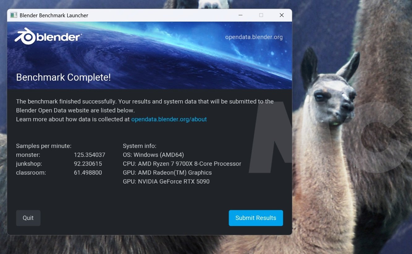 blender ryzen 7 9700x