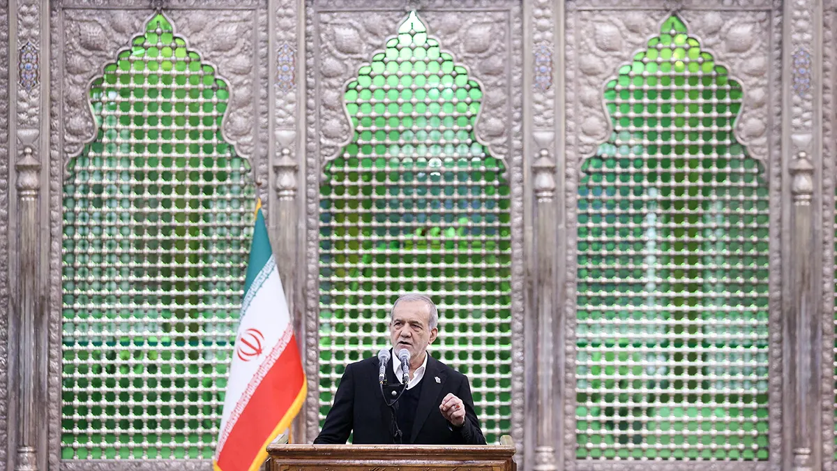 <p>El presidente iraní Masoud Pezeshkian en el sur de Teherán, Irán, el 31 de enero de 2026 - PHOTO/Sitio web presidencial de Irán/WANA (Agencia de Noticias de Asia Occidental) VIA REUTERS</p>
