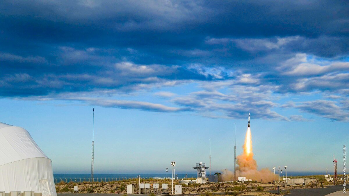 El 15 de diciembre tuvo lugar en un campo de tiro de misiles de la costa francesa el ensayo final del nuevo sistema completo SAMP/T NG - PHOTO/DGA