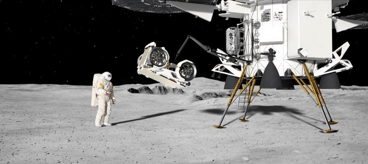 En el módulo Lanyue viajará un pequeño vehículo biplaza para facilitar el movimiento de los astronautas en su tarea de recolectar muestras del suelo en puntos próximos al lugar de alunizaje - PHOTO/CMS