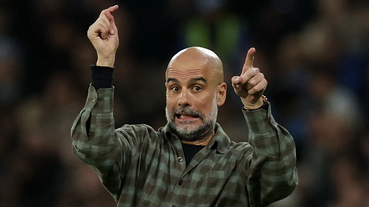 <p>El entrenador del Manchester City, Pep Guardiola - REUTERS/ PHIL NOBLE </p>