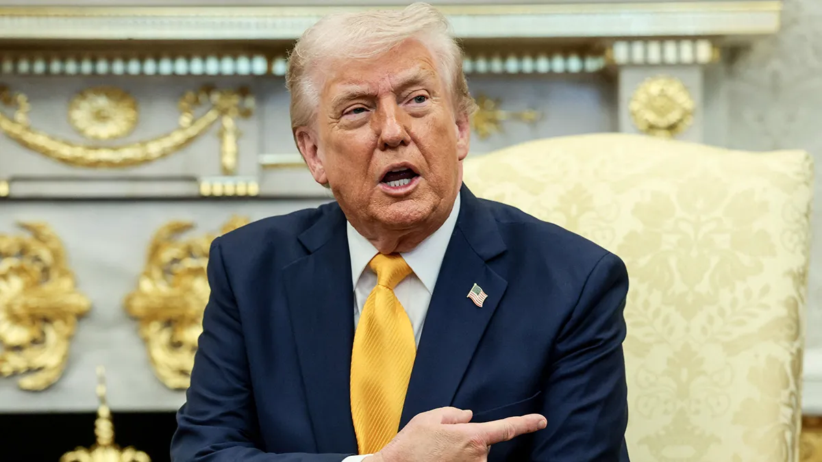 El presidente de Estados Unidos, Donald Trump, , en el Despacho Oval de la Casa Blanca, en Washington D. C. (EE. UU.), el 19 de marzo de 2026 - REUTERS/ EVELYN HOCKSTEIN