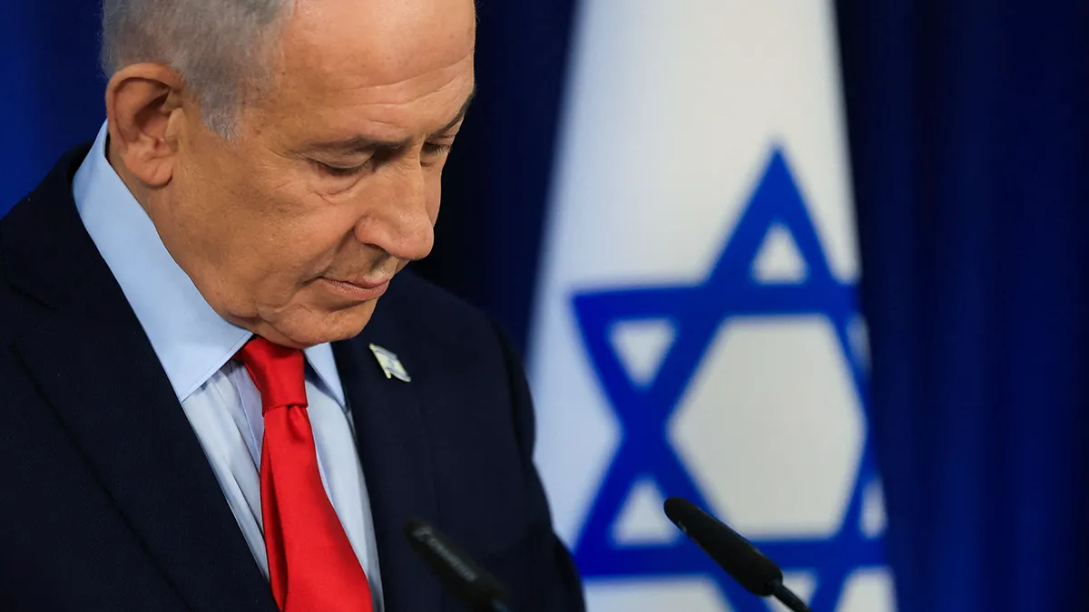 El primer ministro israelí, Benjamin Netanyahu, ofrece una rueda de prensa en Jerusalén, el 19 de marzo de 2026 - REUTERS/ RONEN ZVULUN