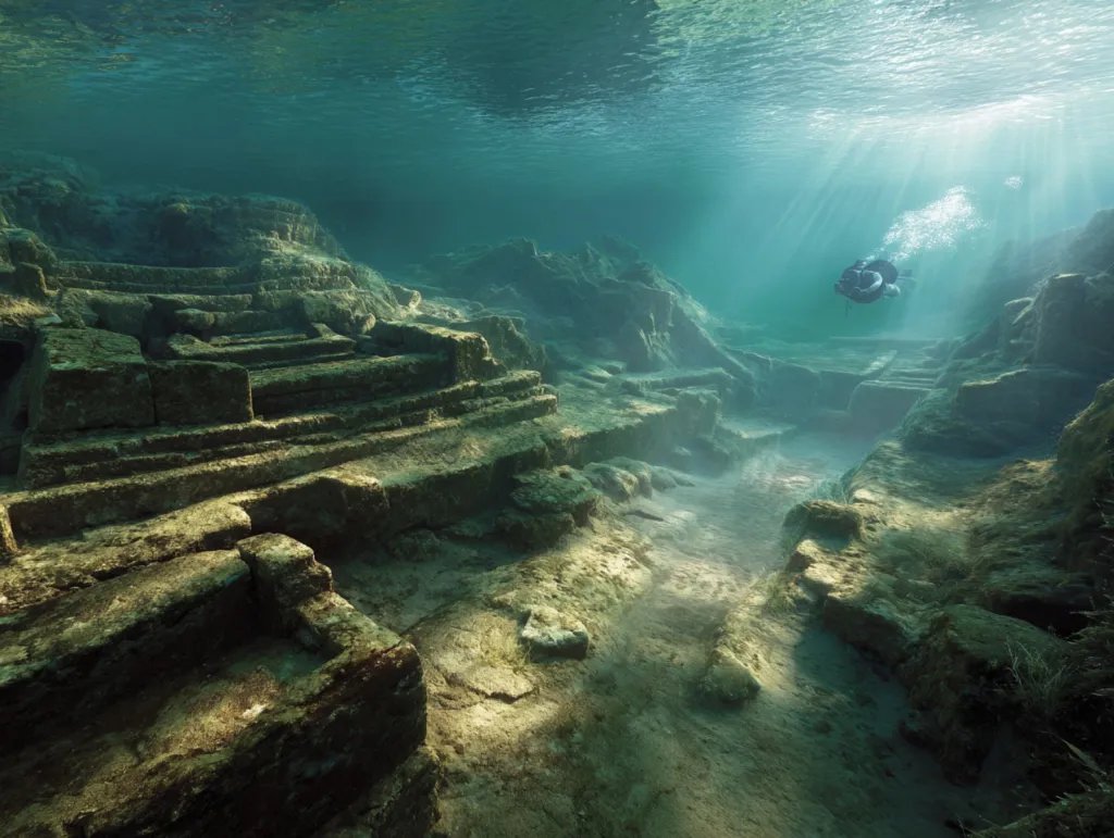 Ruinas bajo las aguas