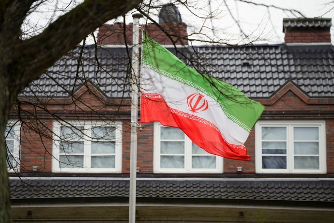 Bandera de la República Islámica de Irán en una imagen de archivo