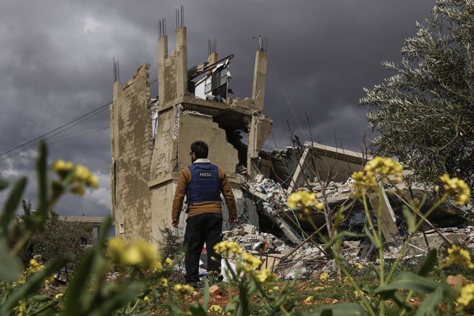 Edifici destruït a Chaat, en el sud de Líban, a causa d'un atac de l'Exèrcit d'Israel (arxiu)