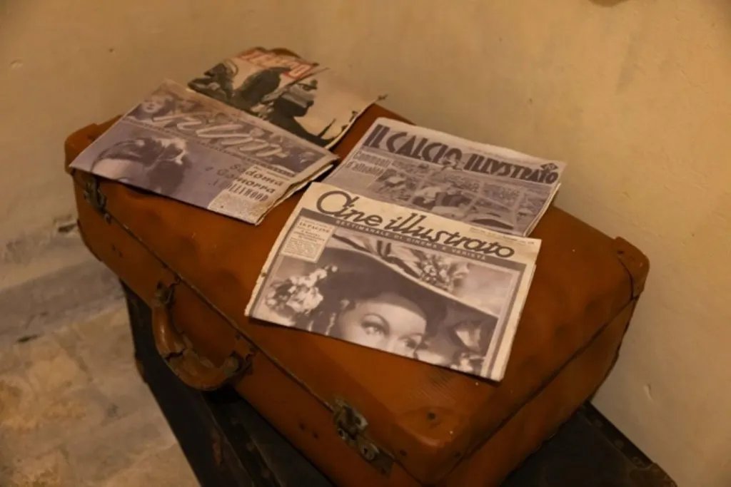 Detalle del interior del búnker