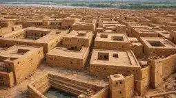 Mohenjo-daro, con su urbanismo preciso y sus construcciones cuidadosamente planificadas, daba la impresión de haber surgido ya con todos los rasgos de una gran ciudad antigua