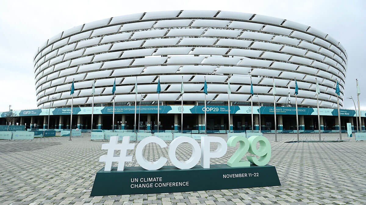 Sede de la conferencia sobre cambio climático de las Naciones Unidas COP29, en Bakú, Azerbaiyán - REUTERS/ AZIZ KARIMOV