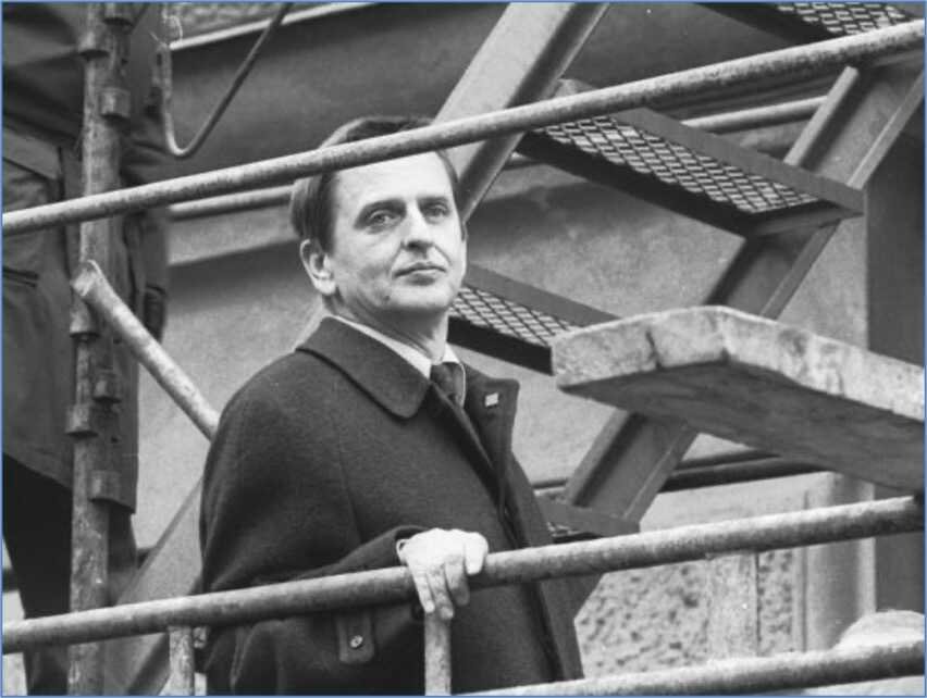 El primer ministro sueco Olaf Palme