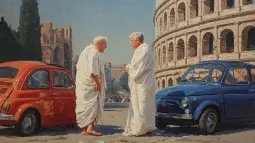 Congestión y accidentes en la antigüedad