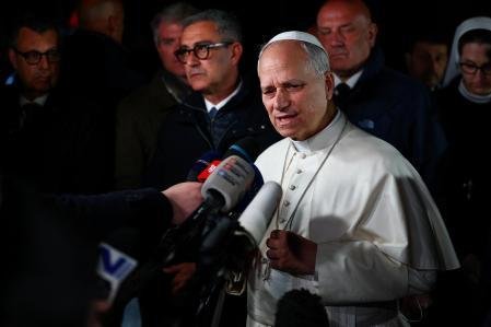 El papa León XIV, este martes en Castel Gandolfo