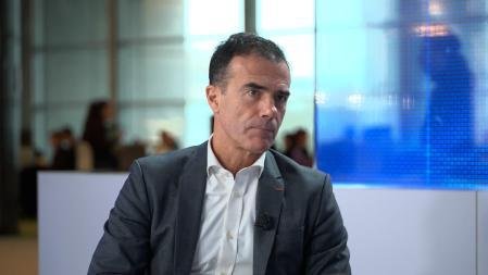 El eurodiputado del grupo Renew Sandro Gozi, en un momento de la entrevista