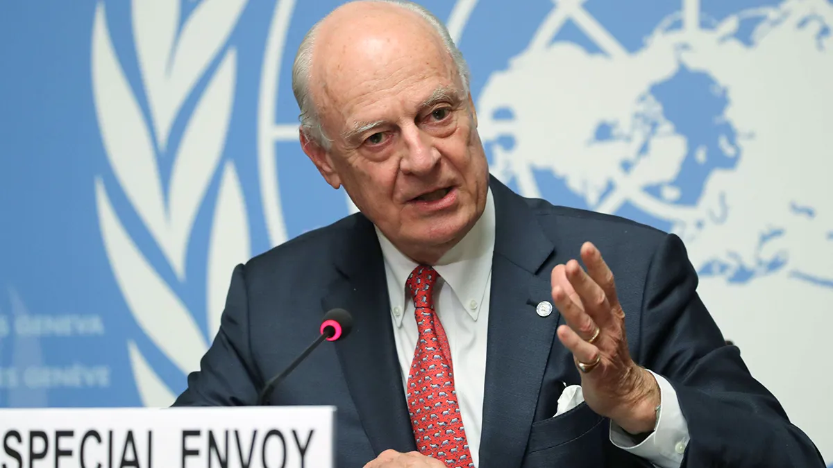 <p>Staffan de Mistura - REUTERS/ DENIS BALIBOUSE