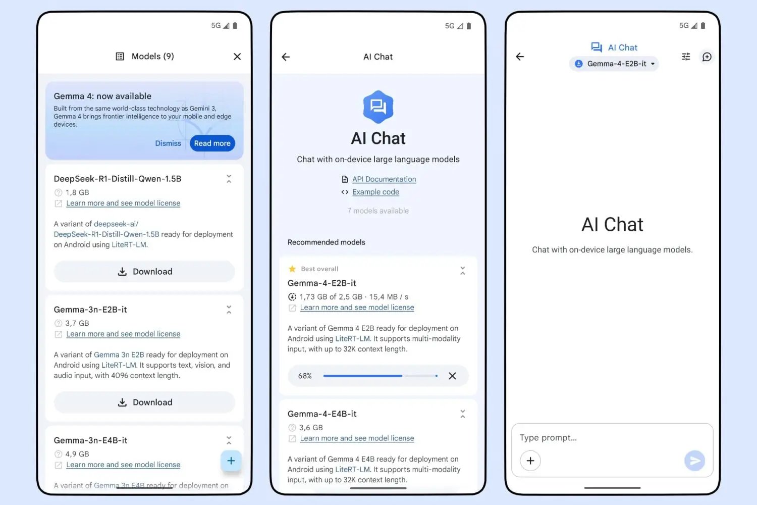 Instalar Gemma 4 en iOS y Android con Google AI Edge Gallery