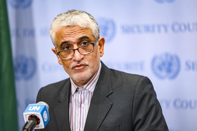 Archivo - Arxiu- El representant permanent d'Iran davant de Nacions Unides, Amir Saeid Iravani, en una fotografia d'arxiu presa a l'agost del 2025 (arxiu)