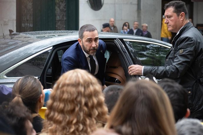 El empresario Víctor de Aldama a su llegada al Tribunal Supremo, a 29 de abril de 2026, en Madrid (España).