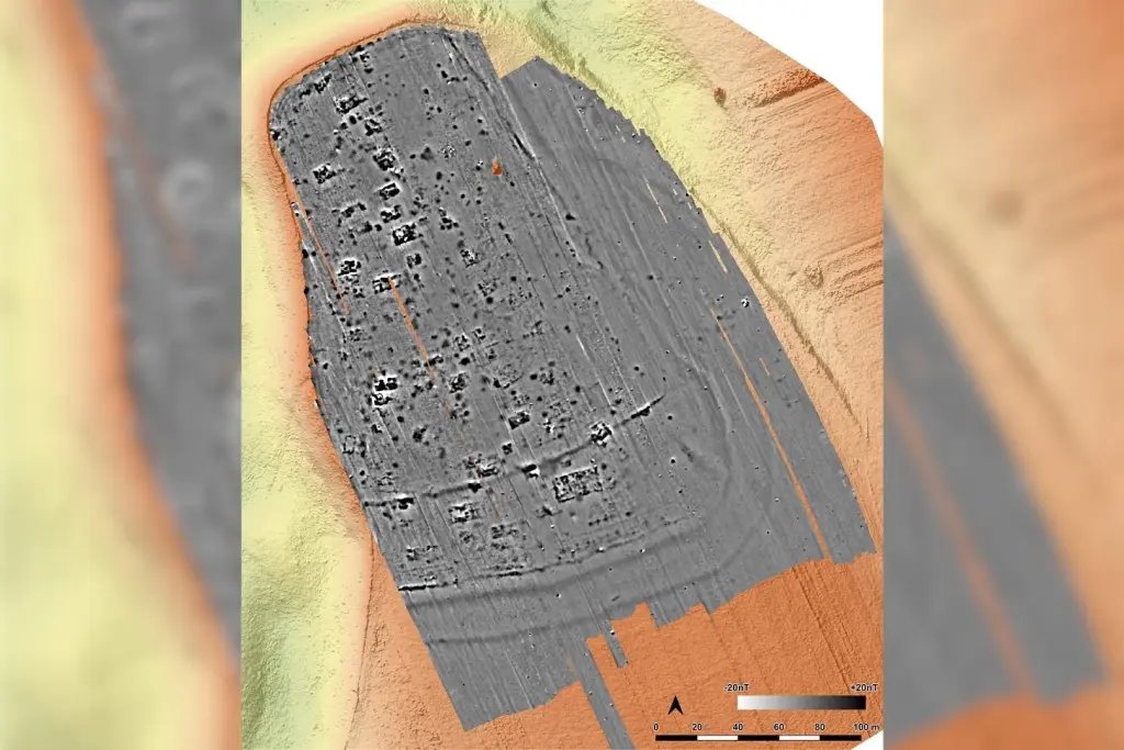 Magnetograma del yacimiento
