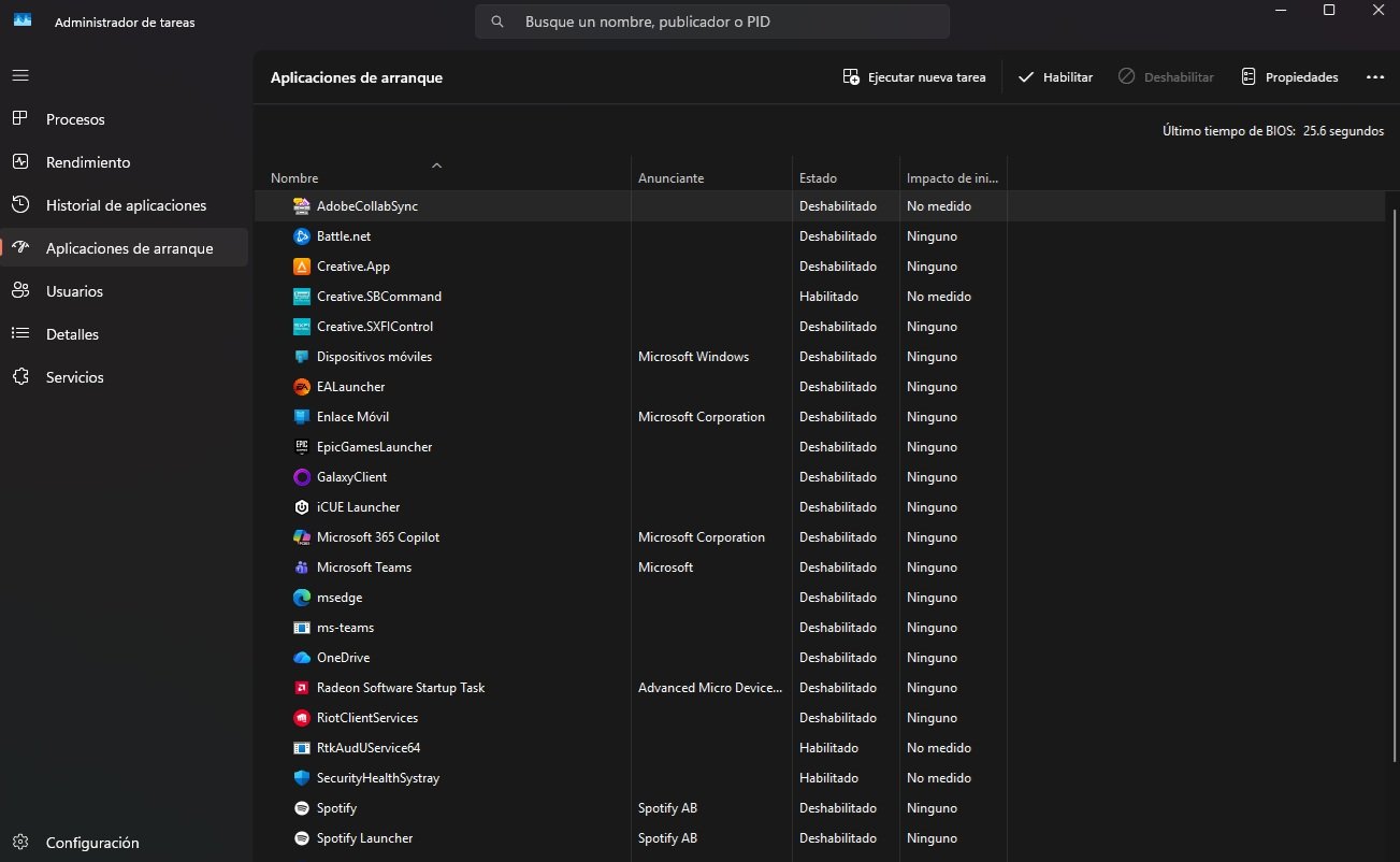programas de inicio windows 11