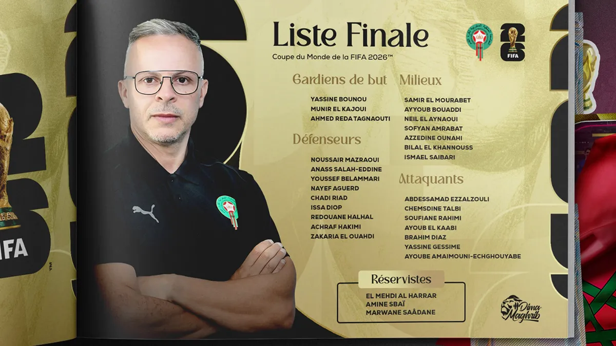 Lista definitiva de Marruecos para el Mundial 2026 - PHOTO/FRMF