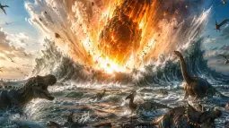 Científicos hallan peces con esferas de vidrio en las branquias del día que cayó el asteroide que mató a los dinosaurios