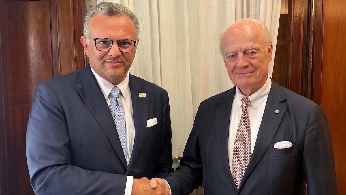 El enviado personal del secretario general de las Naciones Unidas para el Sáhara Occidental, Staffan de Mistura, y el principal asesor para África del presidente de EE. UU., Massad Boulos - Photo redes