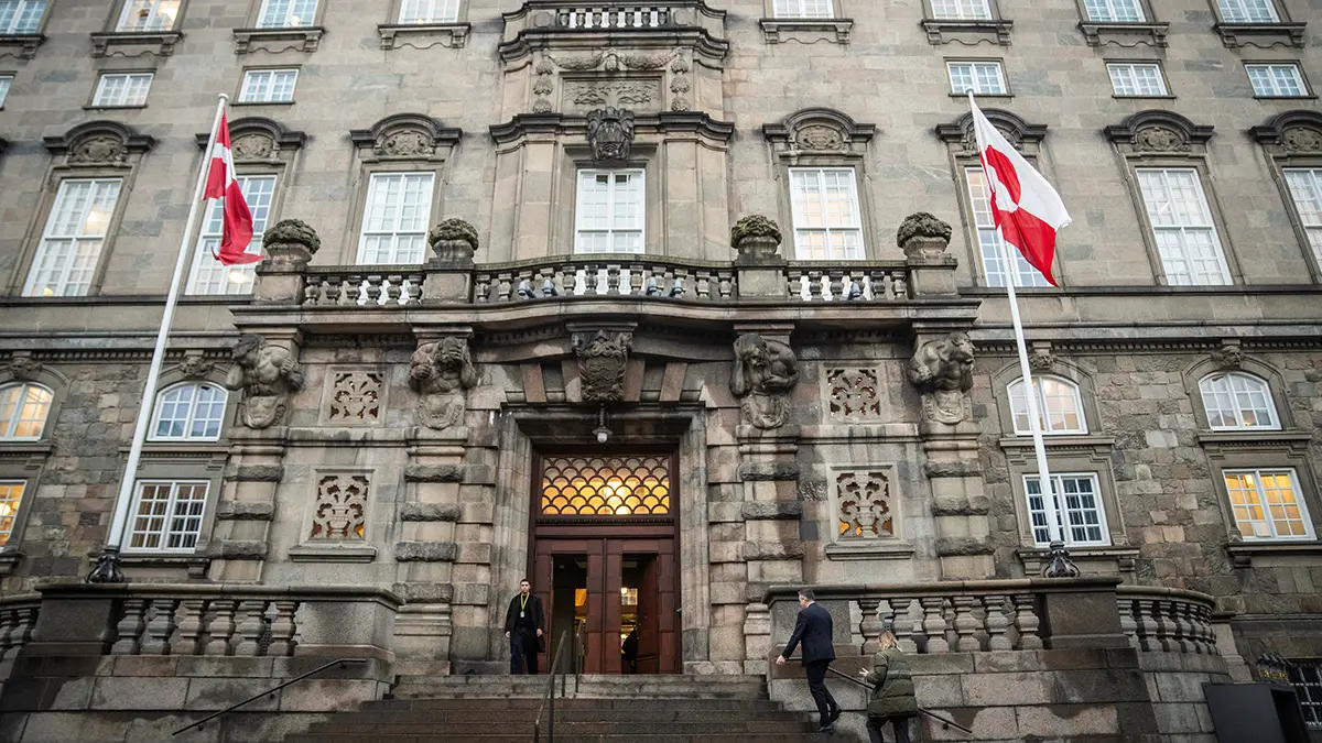 Escalera principal del Parlamento Danés, Christiansborg, en Copenhague, Dinamarca - Ritzau Scanpix/via REUTERS