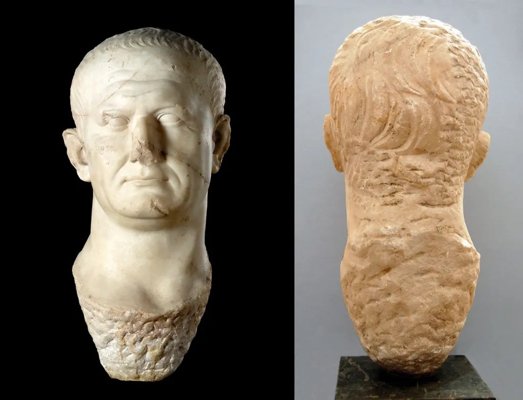 Busto de Vespasiano a partir de un retrato de Nerón