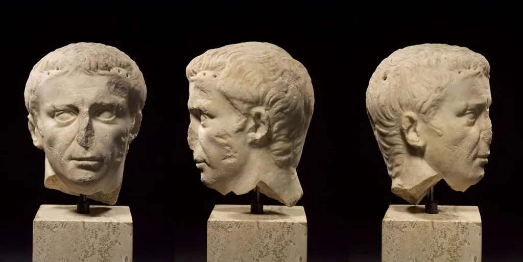 Busto de Claudio tallado a partir de un retrato de Calígula