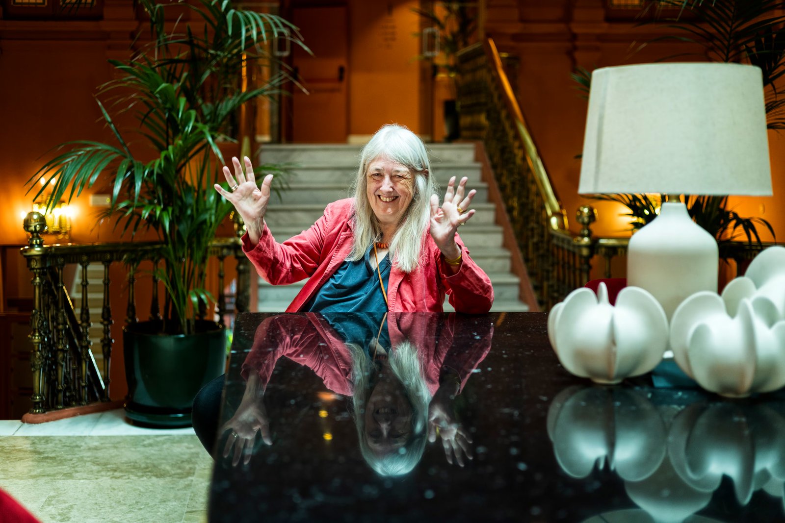 Mary Beard en un hotel de Madrid.