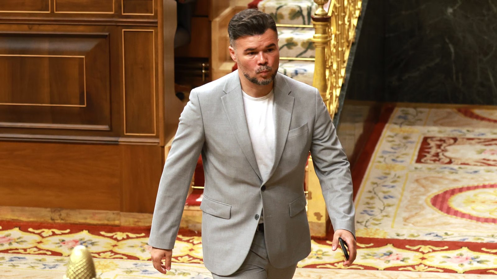 Gabriel Rufián, el 27 de mayo en la sesión de control al Gobierno en el Congreso.