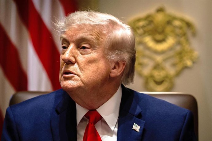 Trump anuncia el cese de la ofensiva israelí en Líbano y de los ataques de Hezbolá El presidente de Estados Unidos, Donald Trump (archivo)