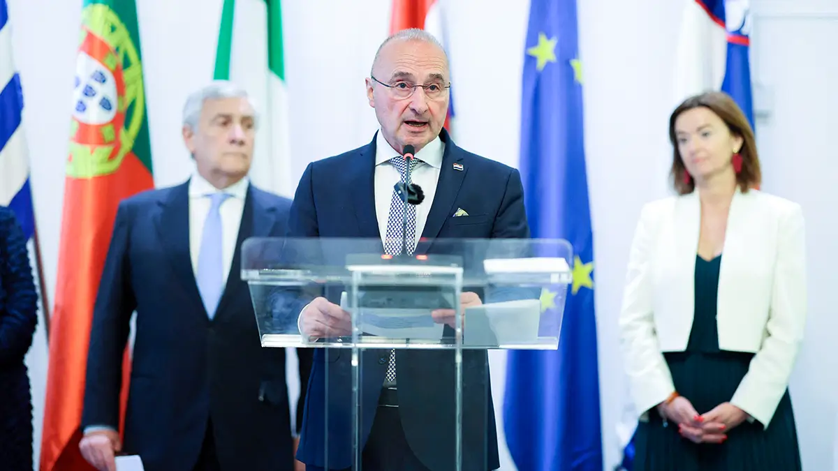 <p>Gordan Grlic Radman, ministro de Asuntos Exteriores y Europeos de Croacia - REUTERS/ ANTONIO BRONIC </p>
