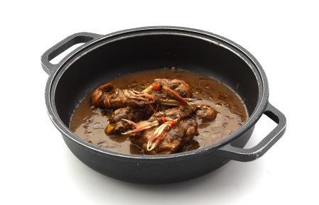 Pollo con cigalas