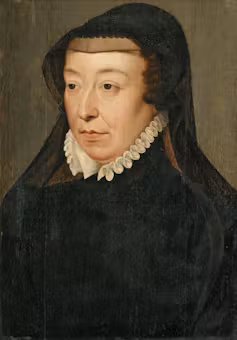 Retrato de Catalina de Médici con atuendo de luto
