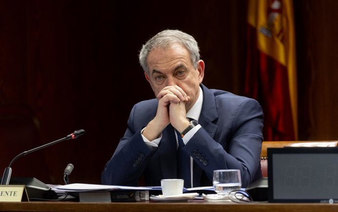 Archivo - Arxiu - L'expresident del Govern José Luis Rodríguez Zapatero compareix davant de la Comissió d'Investigació sobre el 'cas Koldo', en el Senat, a 2 de març del 2026, a Madrid (Espanya). 