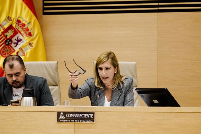 Archivo - Arxiu - L'exconsellera de Justícia i Interior de la Generalitat Valenciana Salomé Pradas en imatge d'arxiu. 