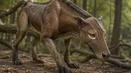 Hallan uno de los esqueletos de perro más completos de hace 30 millones de años
