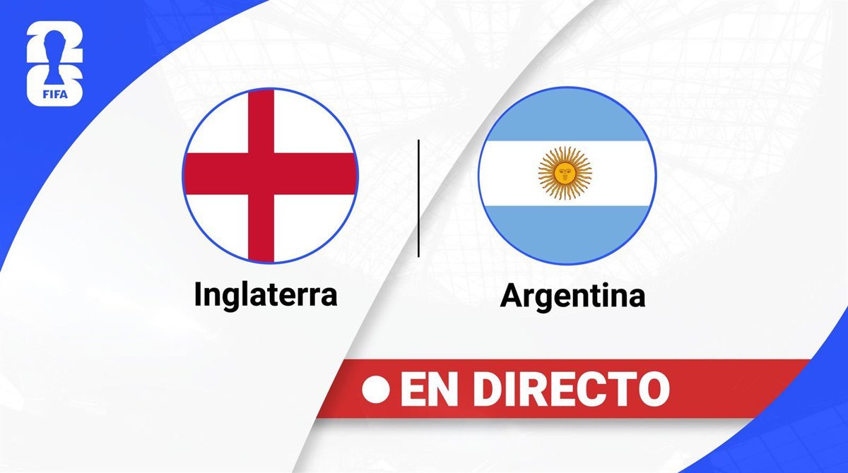 Sigue en directo el Inglaterra-Argentina