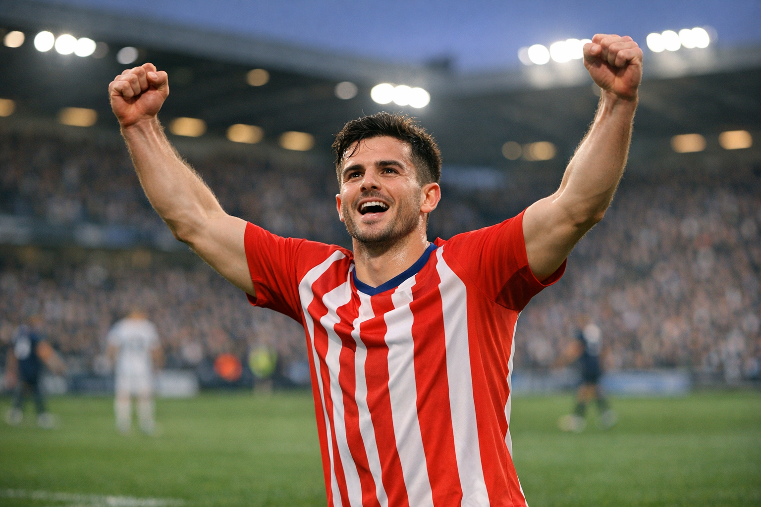 Baena impulsa al Atlético con un doblete en una primera mitad brillante