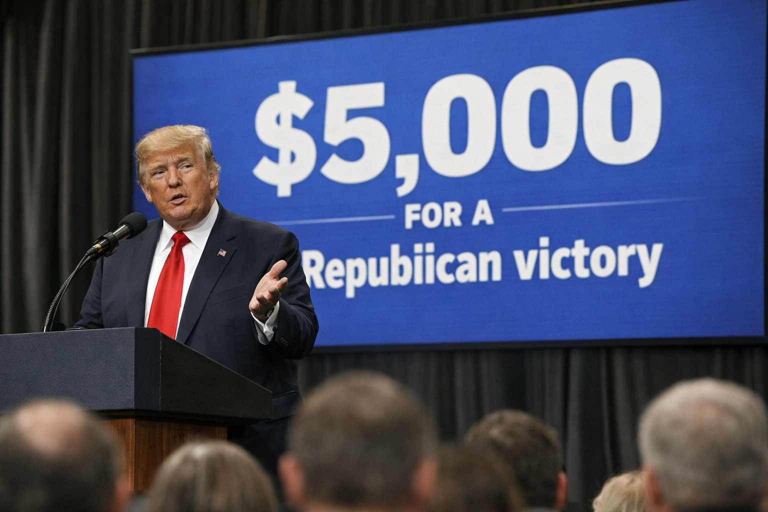 Trump y la promesa de 5.000 dólares que tensiona las instituciones