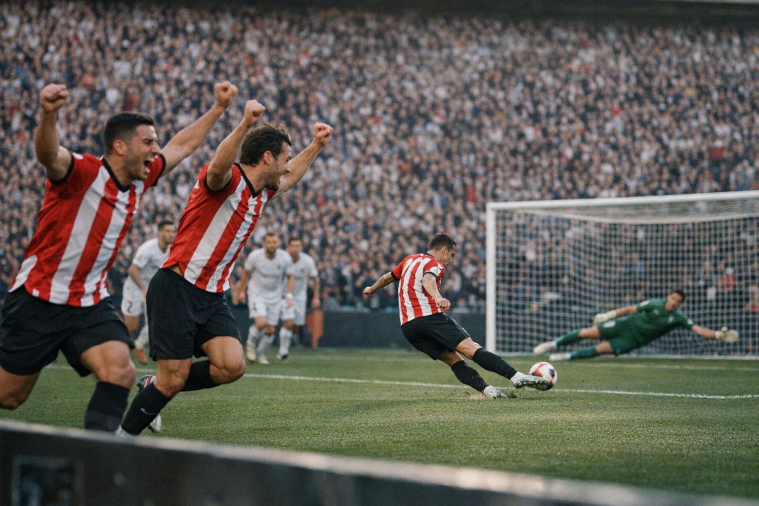 El Atlético aprovecha un penal y amplía la ventaja con goles de David y Giuliano El Atlético aprovecha un penal y amplía la ventaja con goles de David y Giuliano