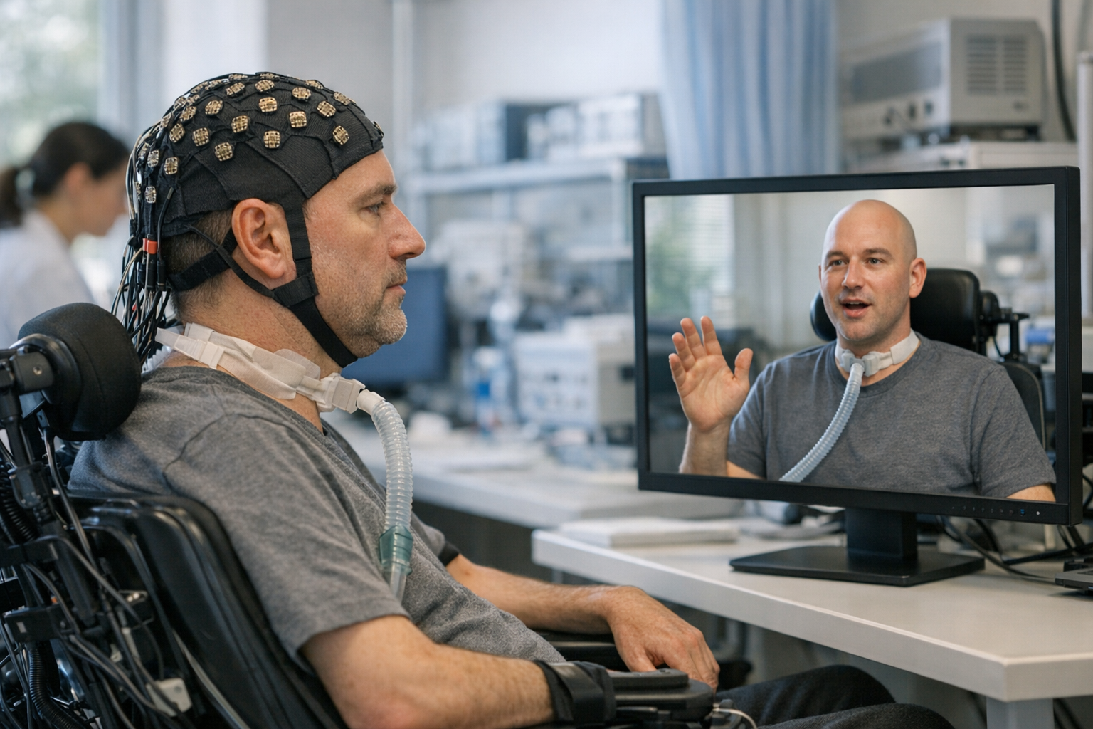 Un implante cerebral traduce simultáneamente habla y gestos en un avatar