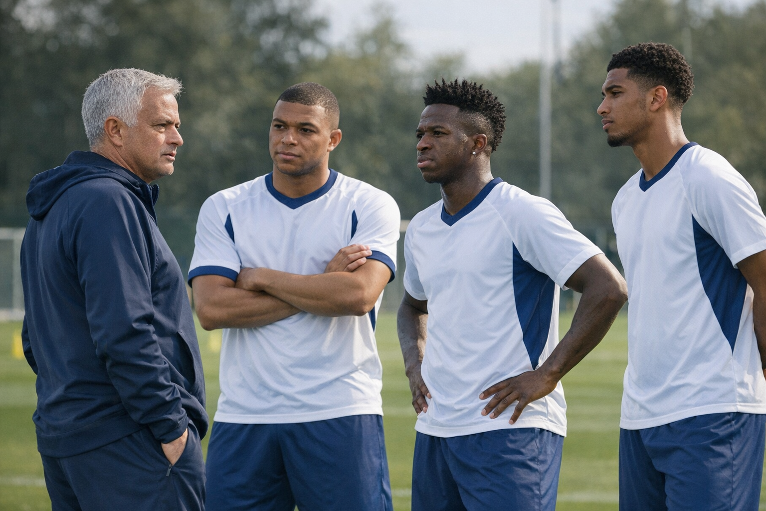 Mourinho arma la plantilla: Mbappé, Vinicius y Bellingham, intocables en el arranque