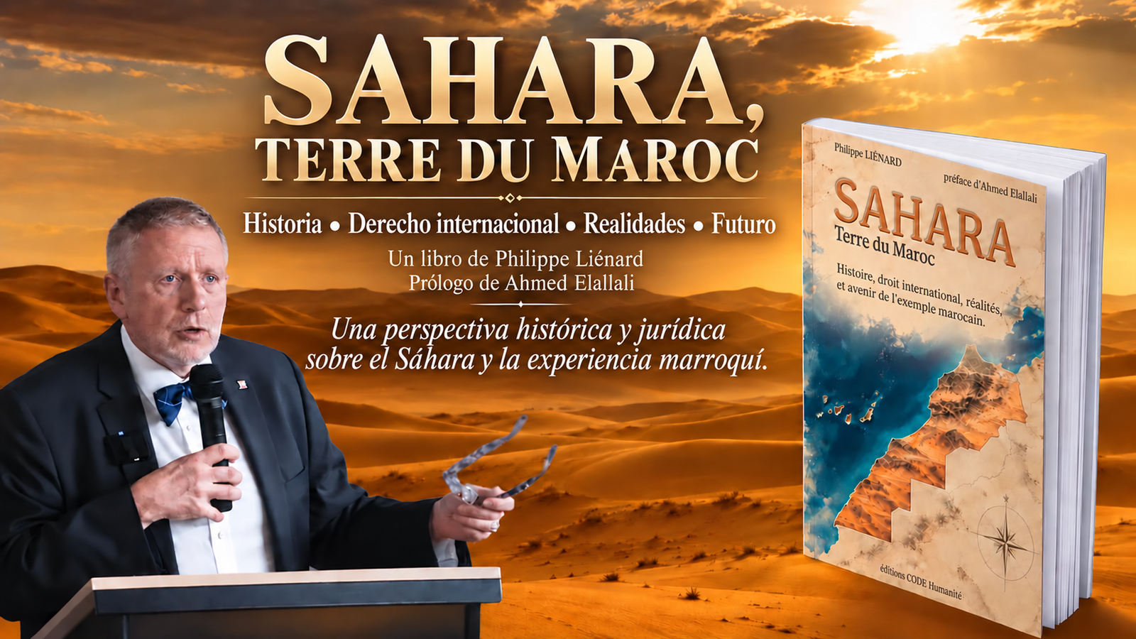 Presentación del libro Sahara, Terre du Maroc en el desierto
