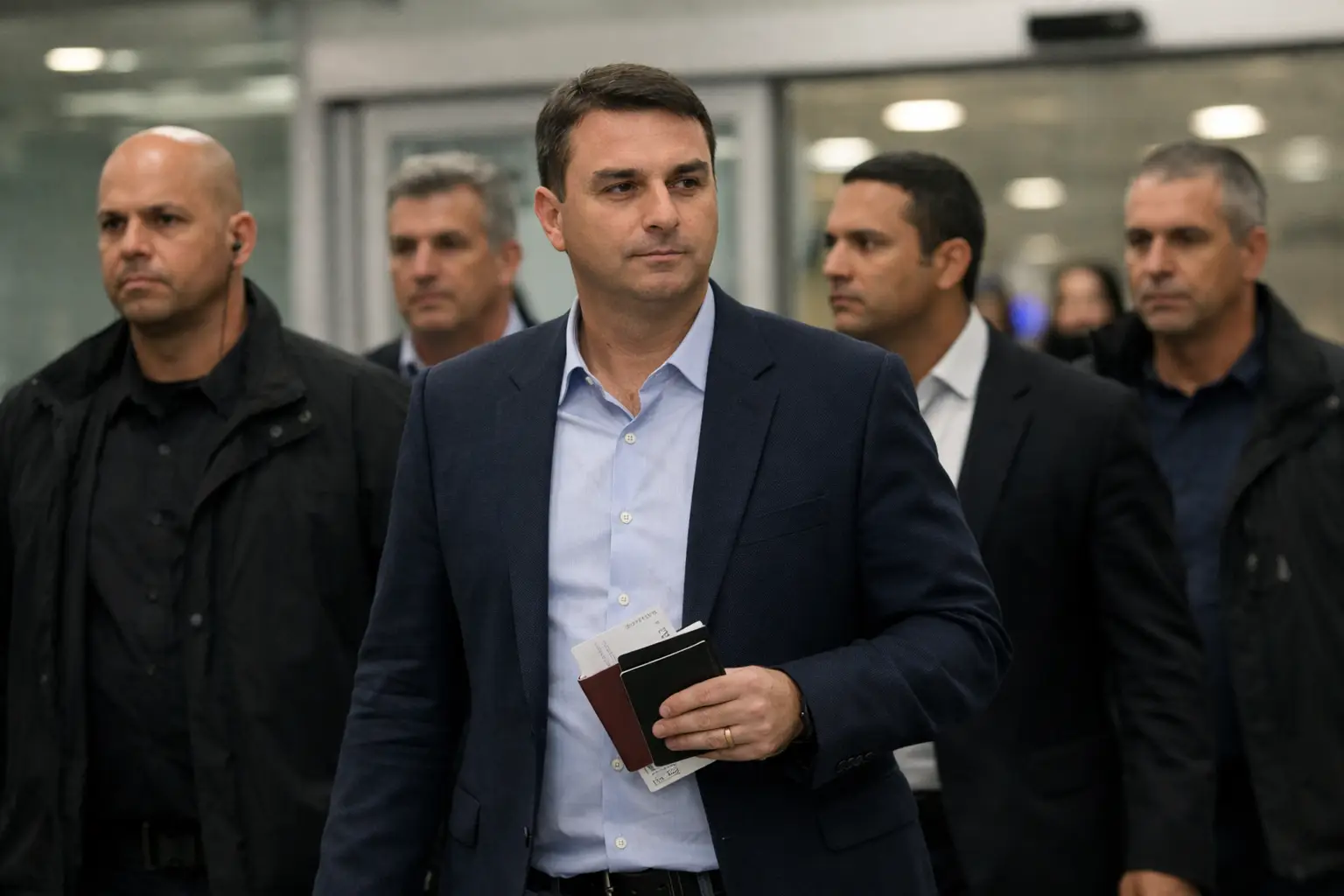 Flávio Bolsonaro llega a EE. UU. bajo la sombra de una investigación en Brasil Flávio Bolsonaro llega a EE. UU. bajo la sombra de una investigación en Brasil