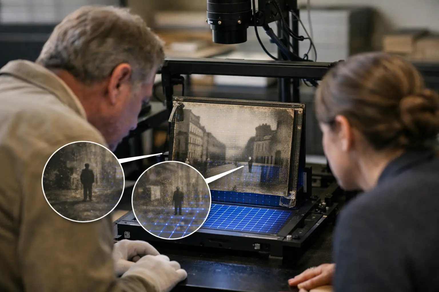 El enigma del primer retrato urbano: dos figuras inmóviles en el París de Daguerre