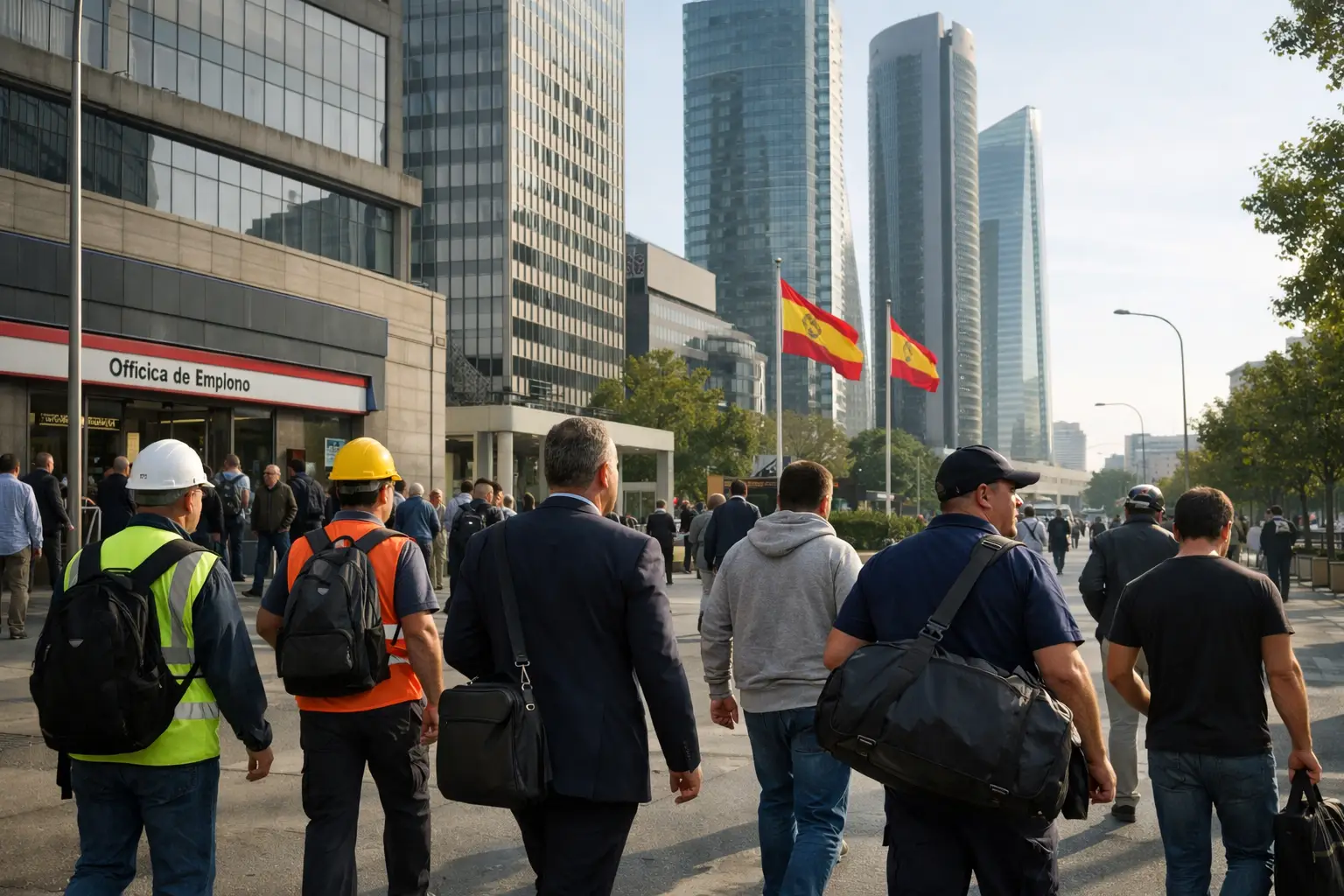España supera el récord de empleo masculino de la burbuja inmobiliaria España supera el récord de empleo masculino de la burbuja inmobiliaria