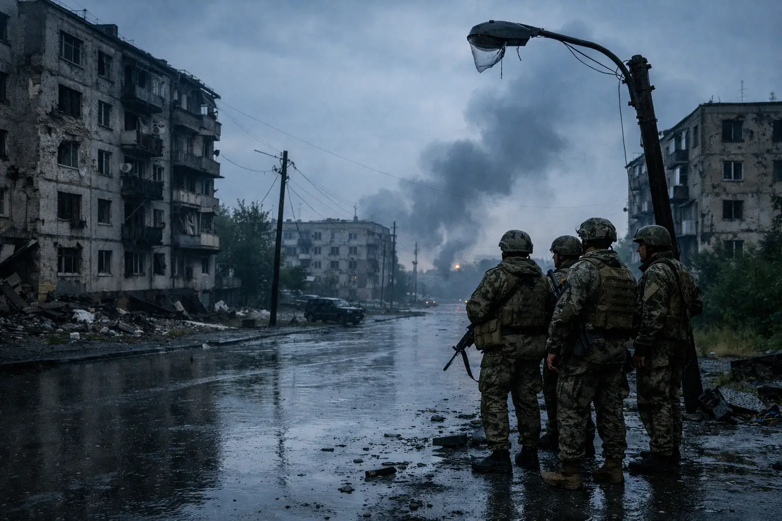 Frente estancado: Kramatorsk bajo lluvia y la guerra sin avances claros