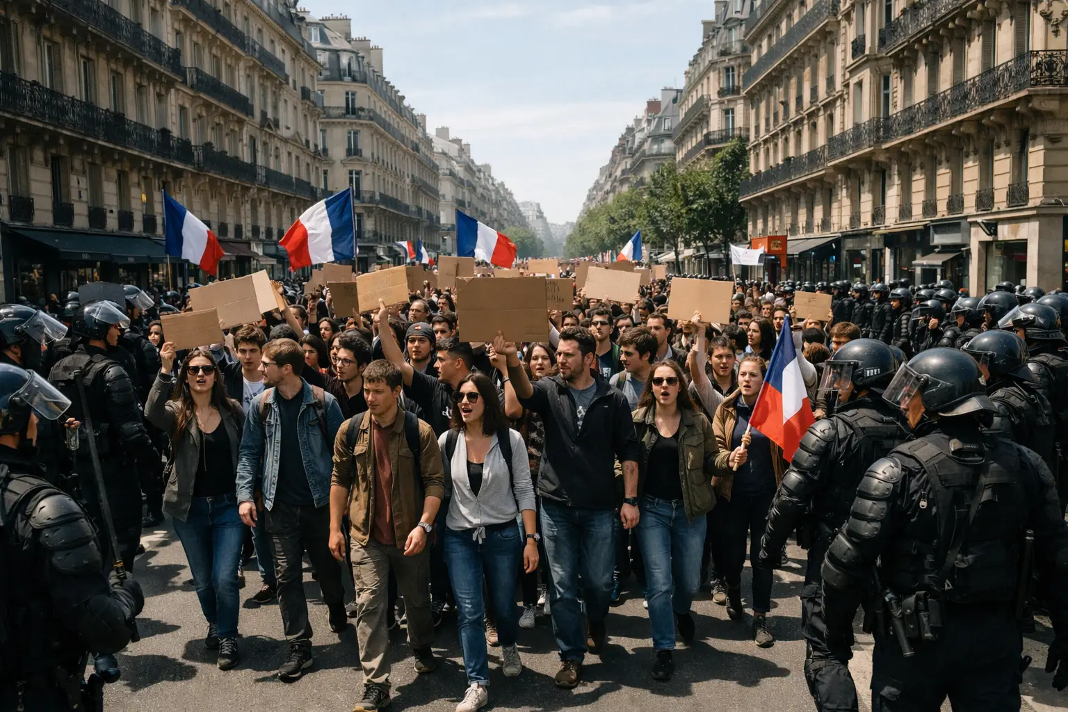 De protestas estudiantiles a movimiento nacional: por qué la movilización sacude a Francia De protestas estudiantiles a movimiento nacional: por qué la movilización sacude a Francia